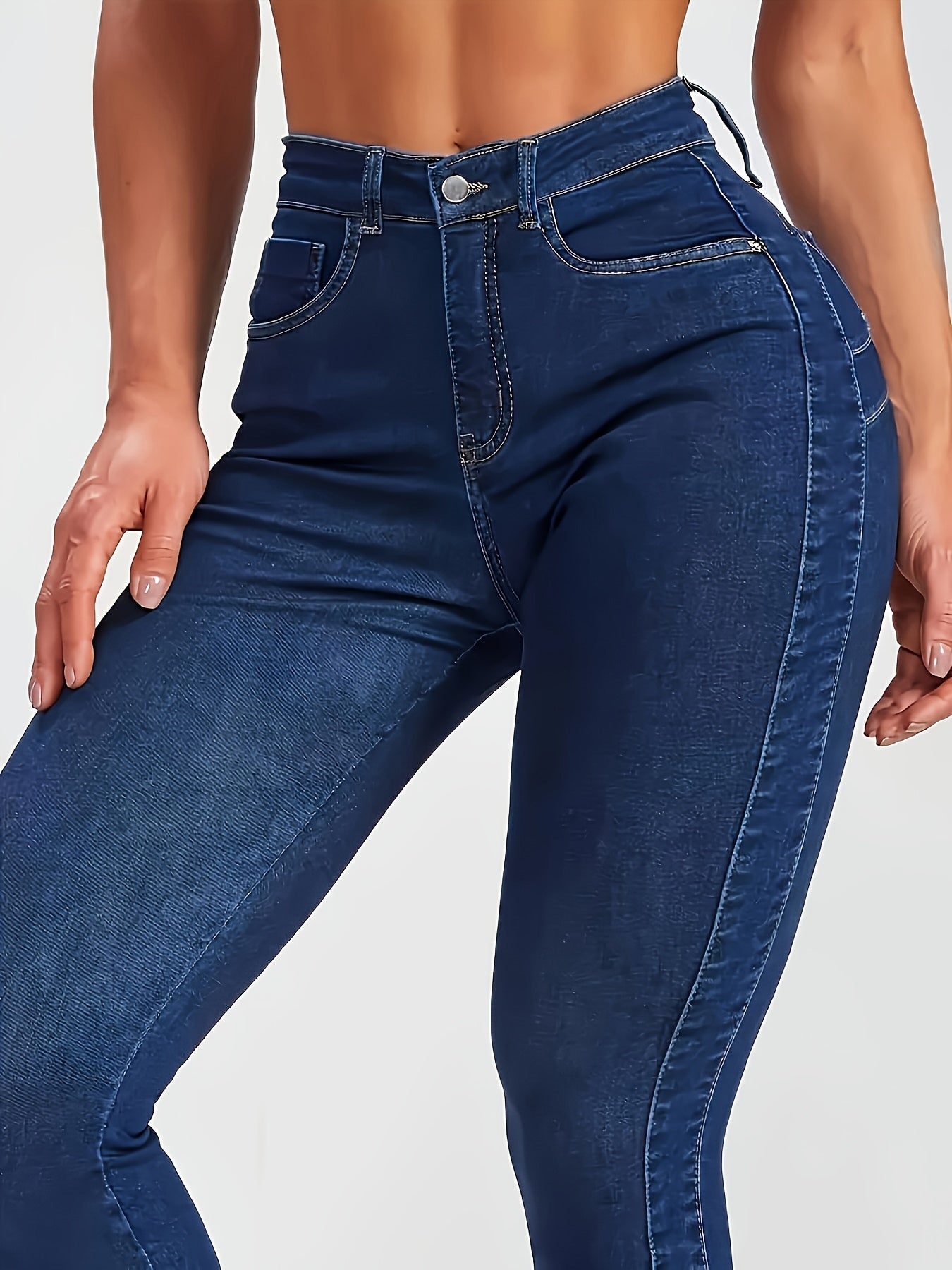 Casual Curve-Enhancing Stretchy Skinny Jeans – Women’s Fitted Denim