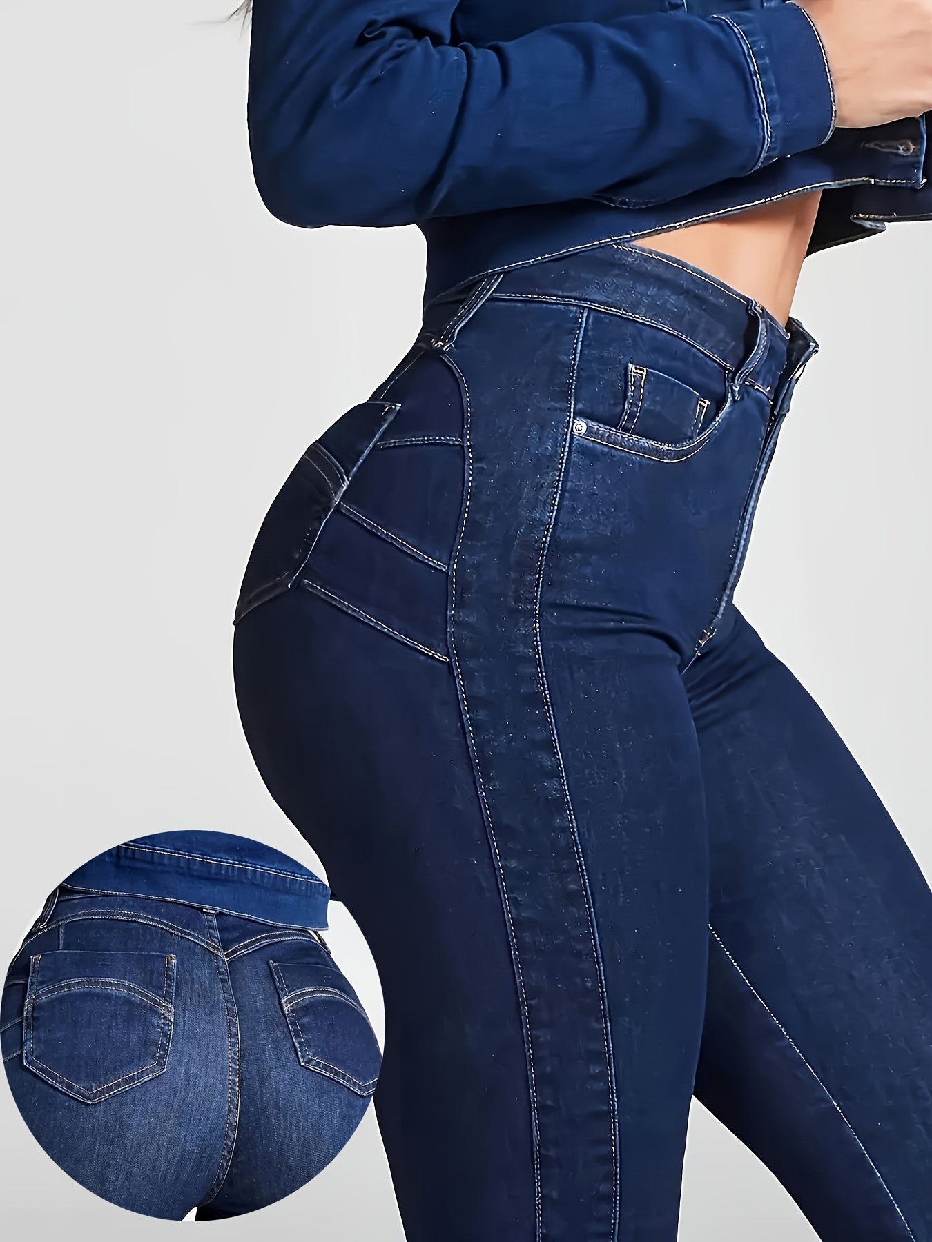Casual Curve-Enhancing Stretchy Skinny Jeans – Women’s Fitted Denim