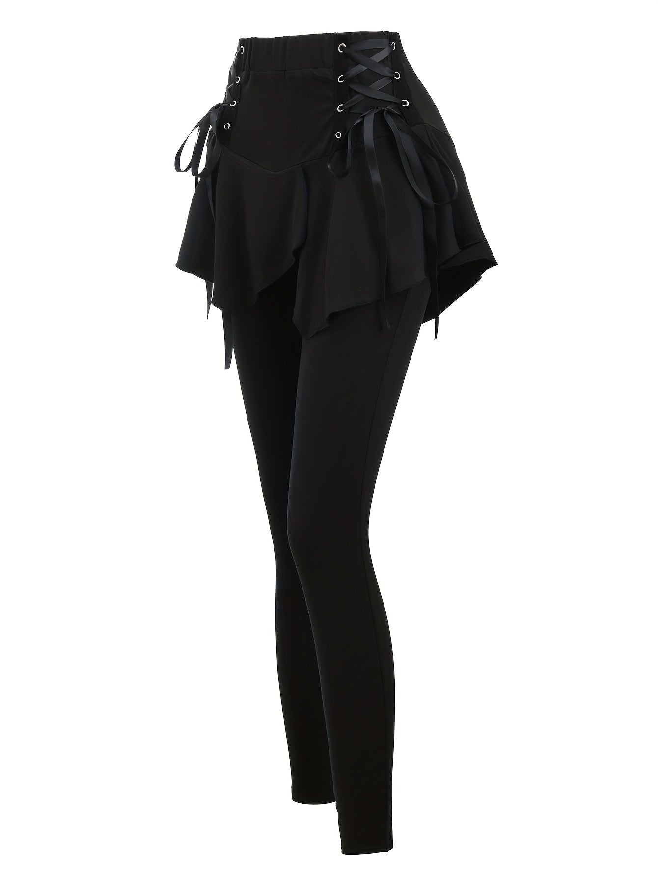 Casual Knit Pants with Lace-Up Detail – Comfortable & Stylish All-Season Wear