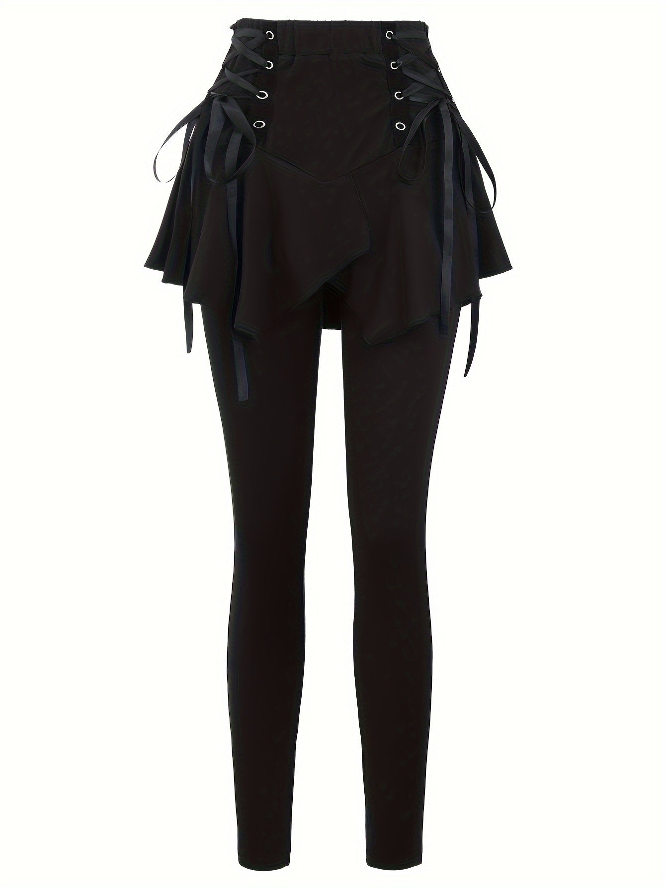Casual Knit Pants with Lace-Up Detail – Comfortable & Stylish All-Season Wear